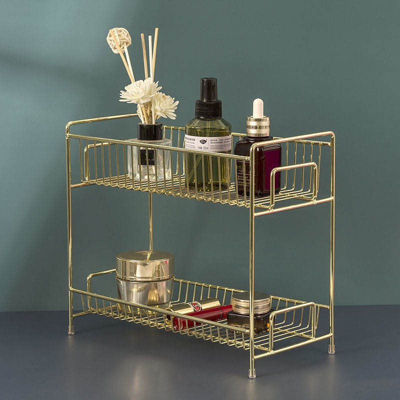 หรูหราโลหะ Golden ชั้นวางเครื่ - Luxury Skincare Tools บทวิจารณ์และราคา