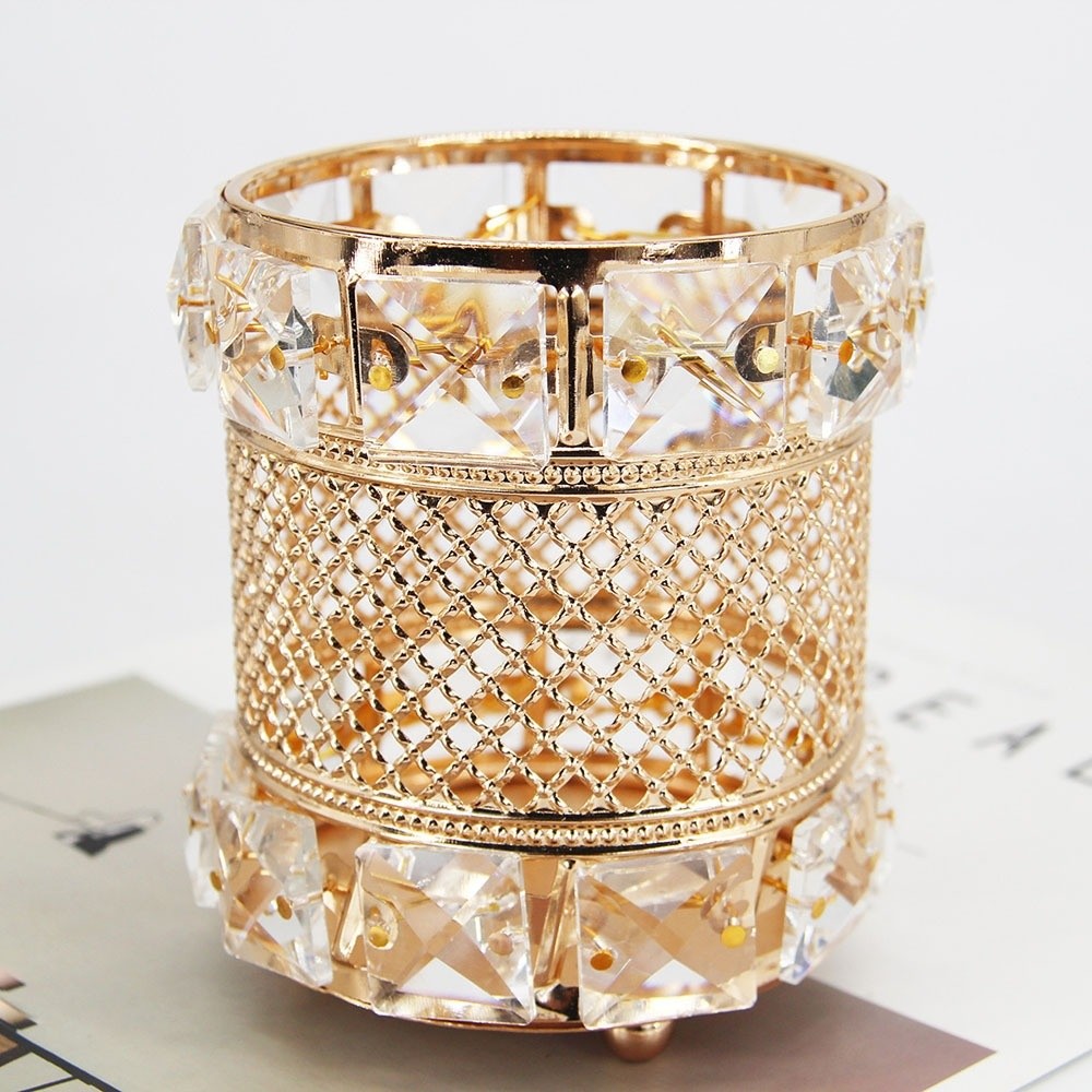 ที่ใส่แปรงแต่งหน้าสีทอง กล่องเ - Luxury Skincare And Makeup Brands บทวิจารณ์และราคา